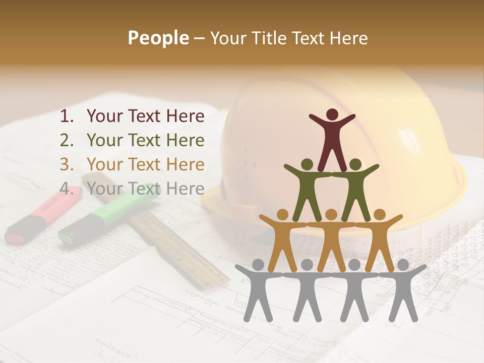 Felttip Measure Schematic PowerPoint Template
