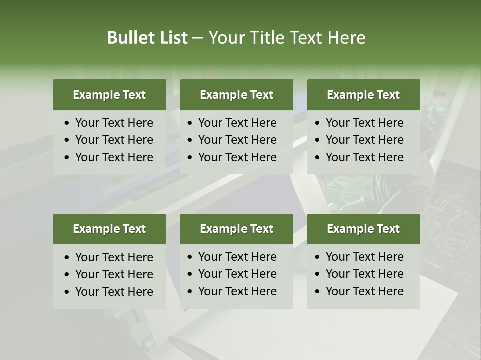 Equipment Workplace Work PowerPoint Template