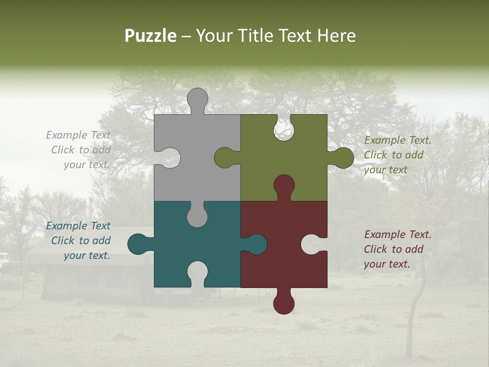 Trees Adventure Arid Climate PowerPoint Template