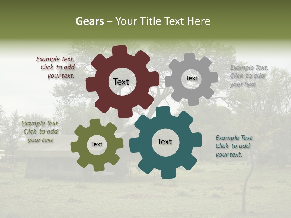 Trees Adventure Arid Climate PowerPoint Template