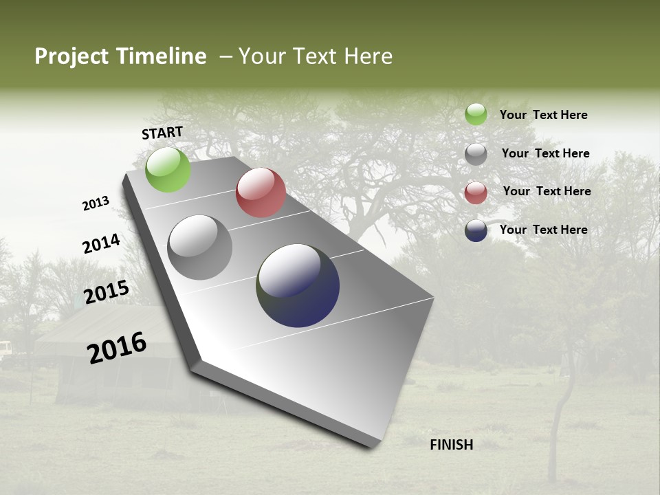 Trees Adventure Arid Climate PowerPoint Template