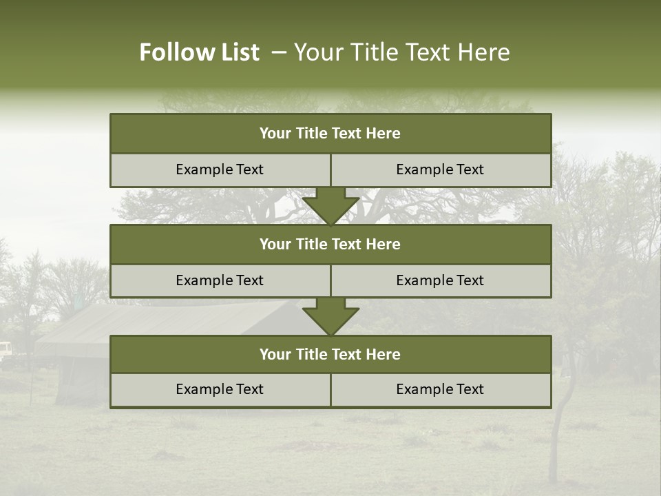 Trees Adventure Arid Climate PowerPoint Template