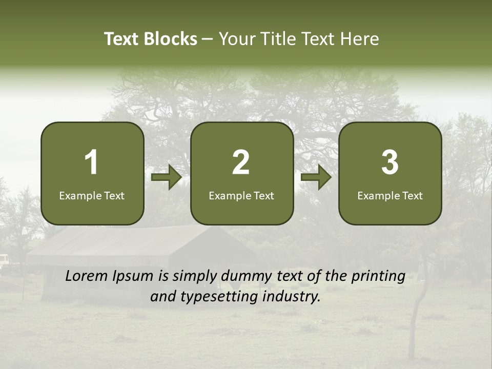 Trees Adventure Arid Climate PowerPoint Template