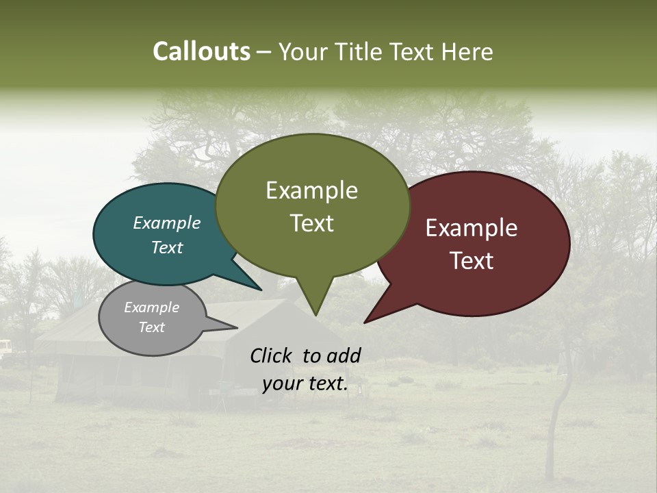 Trees Adventure Arid Climate PowerPoint Template