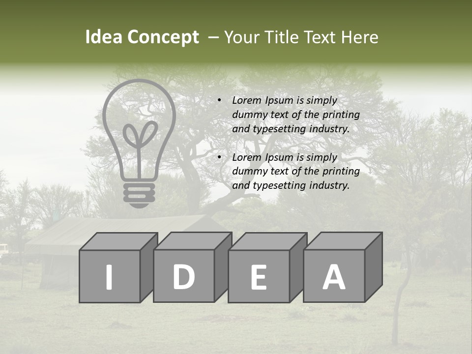 Trees Adventure Arid Climate PowerPoint Template