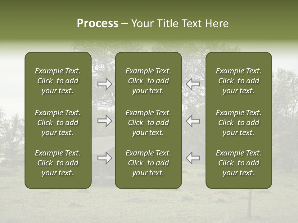 Trees Adventure Arid Climate PowerPoint Template