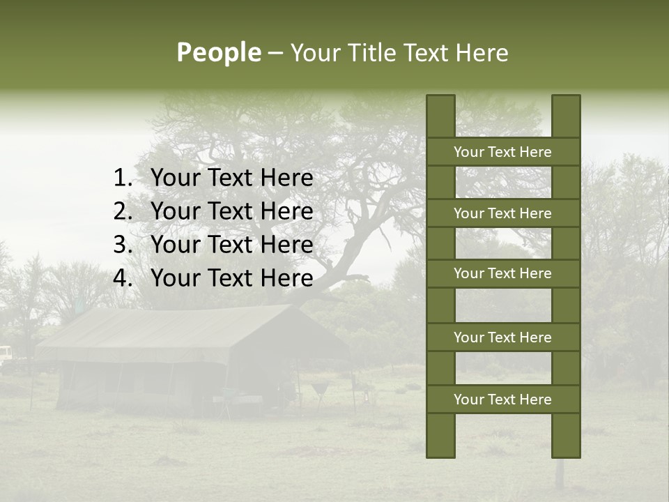 Trees Adventure Arid Climate PowerPoint Template