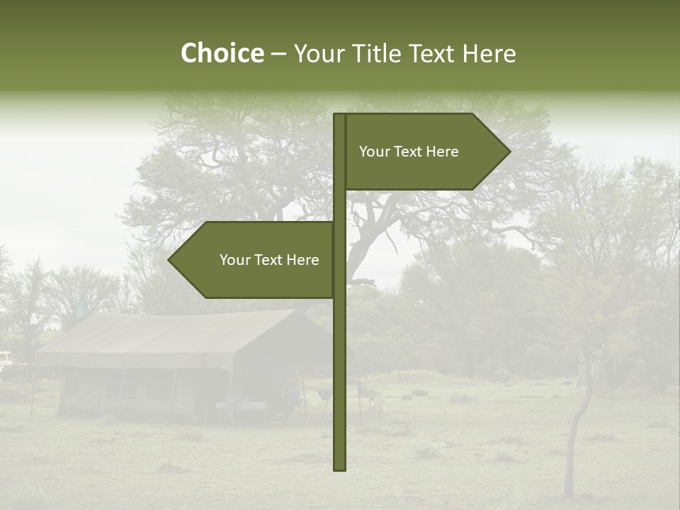 Trees Adventure Arid Climate PowerPoint Template