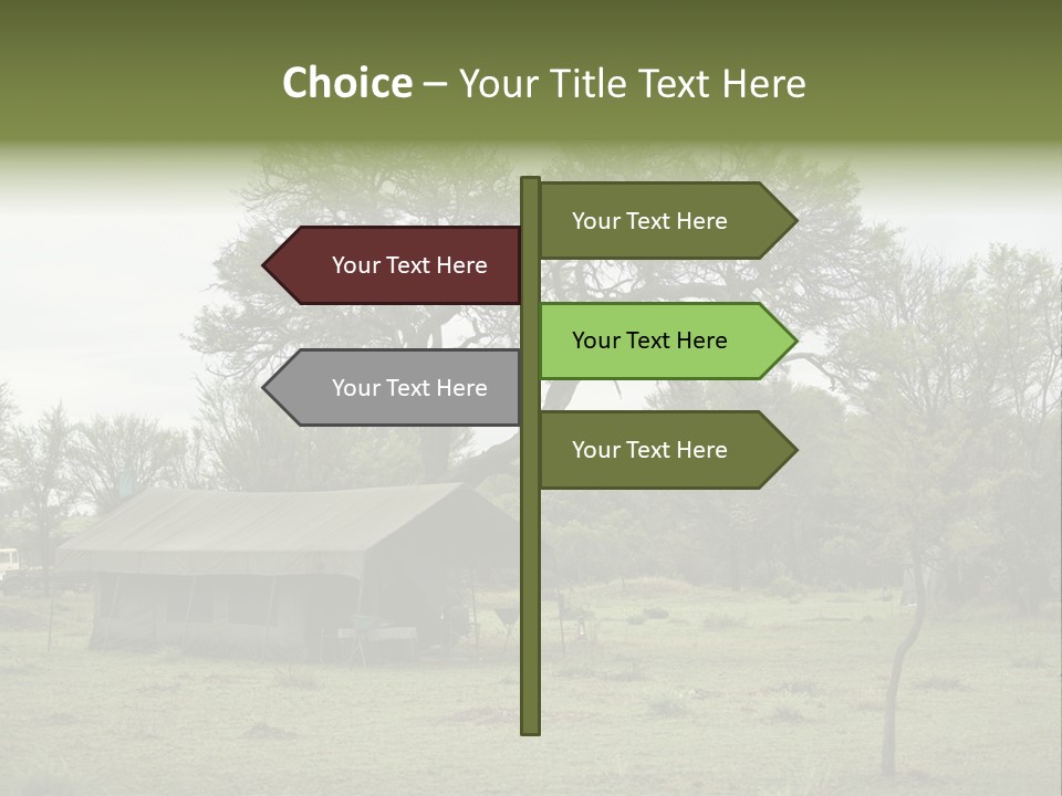 Trees Adventure Arid Climate PowerPoint Template