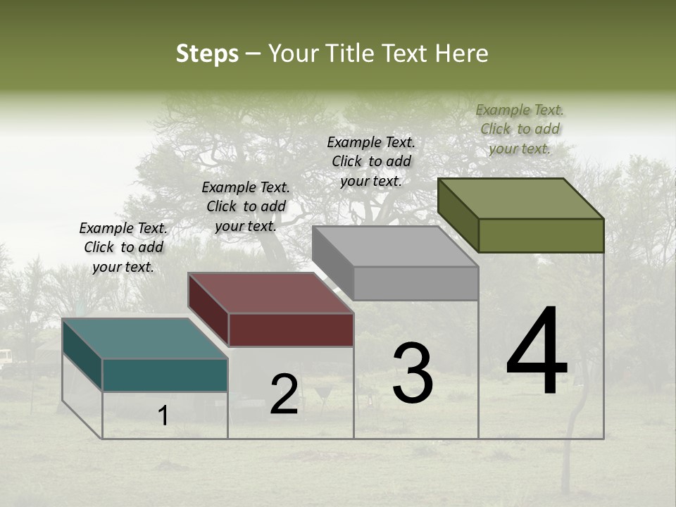 Trees Adventure Arid Climate PowerPoint Template