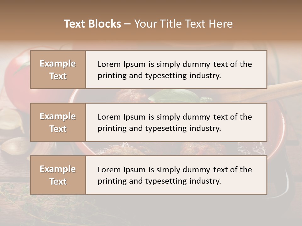 Herb Spoon Cooking PowerPoint Template