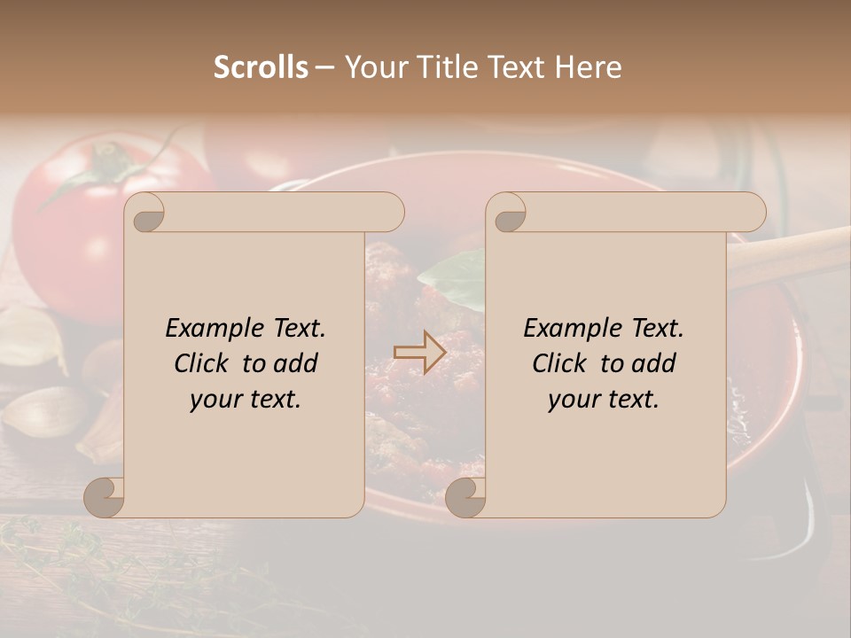 Herb Spoon Cooking PowerPoint Template