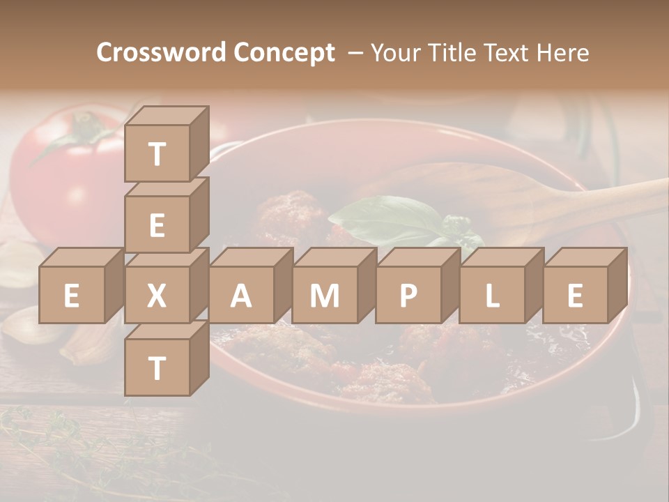 Herb Spoon Cooking PowerPoint Template