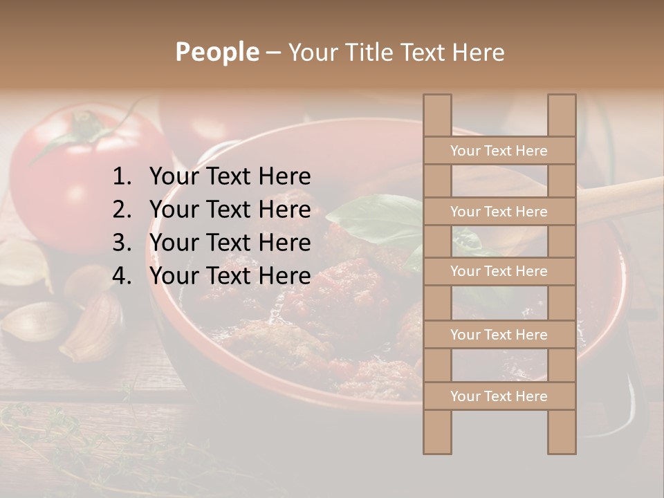 Herb Spoon Cooking PowerPoint Template