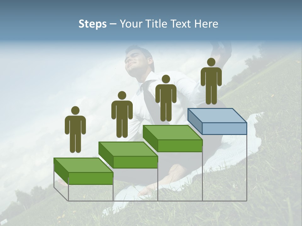 Field Businessman Caucasian PowerPoint Template