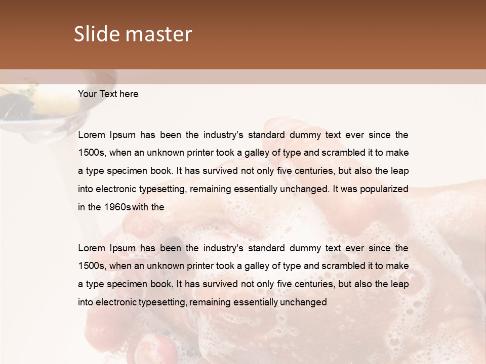 Foaming Foam Hygiene PowerPoint Template