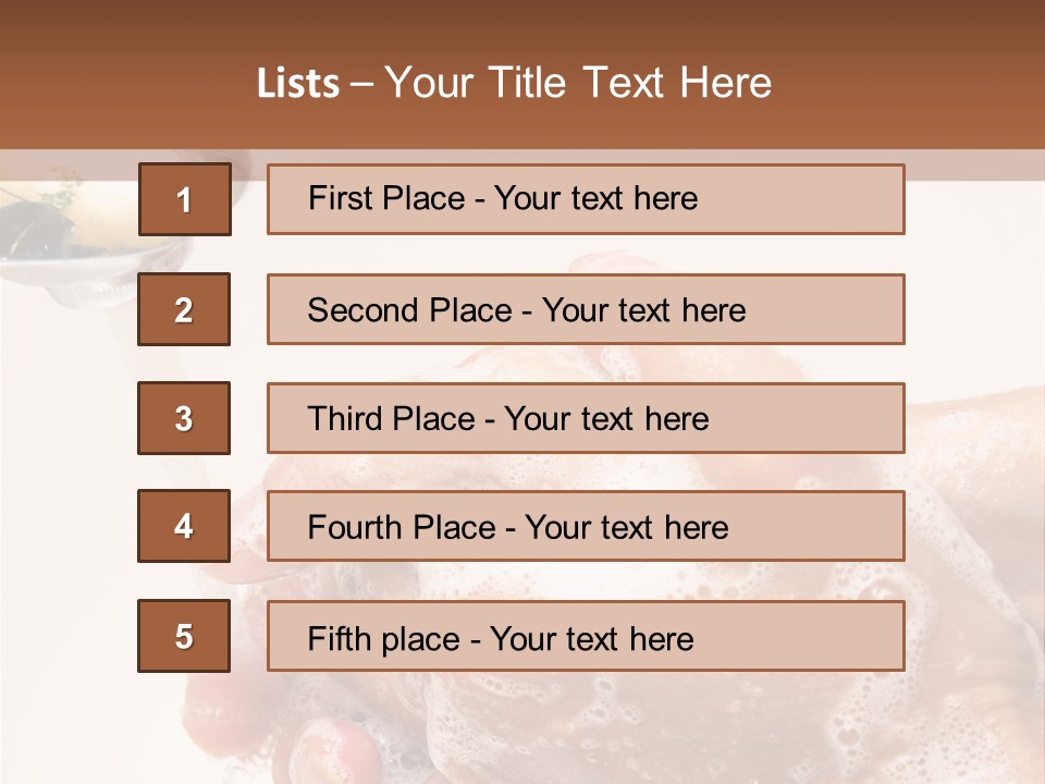 Foaming Foam Hygiene PowerPoint Template