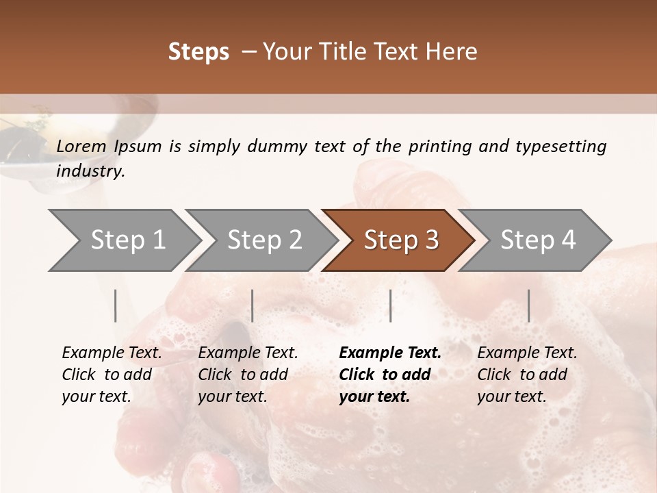 Foaming Foam Hygiene PowerPoint Template