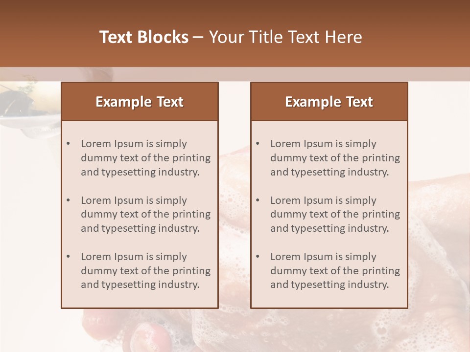 Foaming Foam Hygiene PowerPoint Template