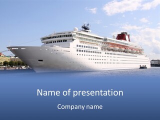 Nautical Ship Sightseeing PowerPoint Template