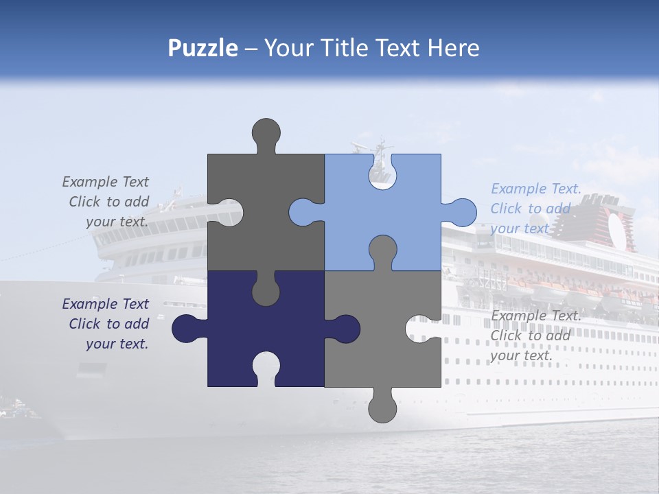 Nautical Ship Sightseeing PowerPoint Template