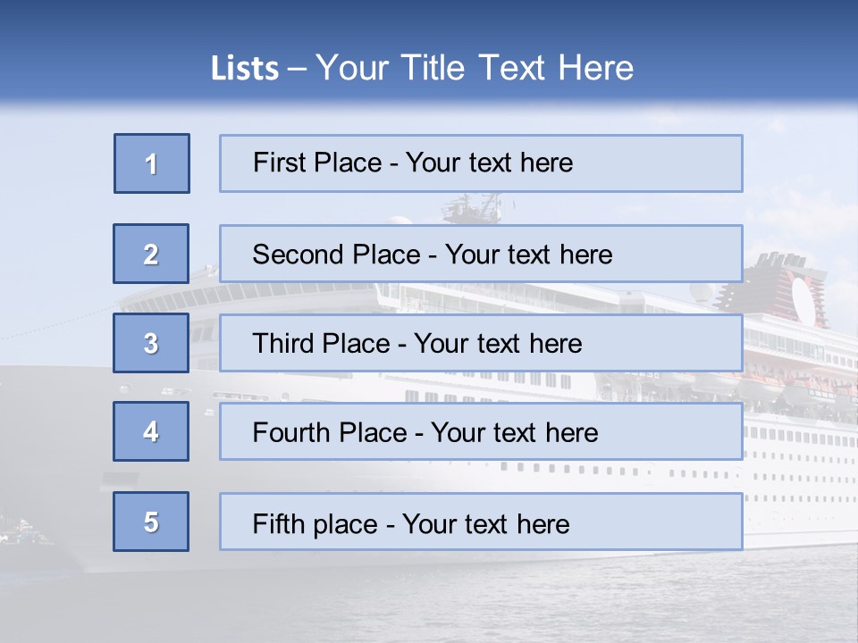 Nautical Ship Sightseeing PowerPoint Template