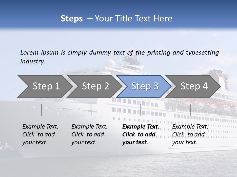 Nautical Ship Sightseeing PowerPoint Template