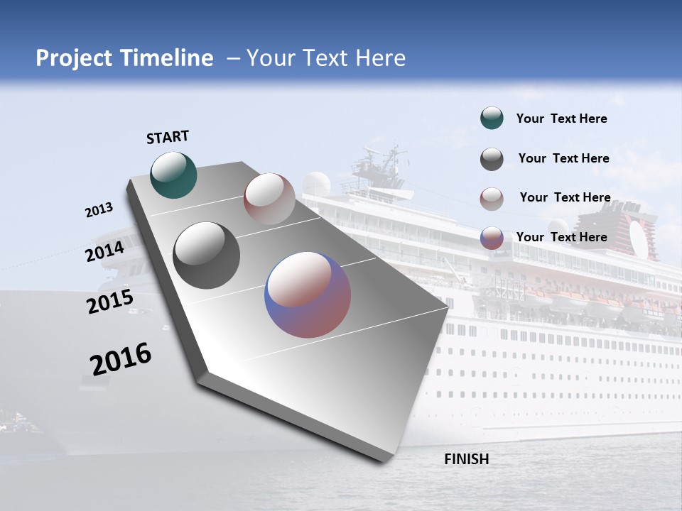 Nautical Ship Sightseeing PowerPoint Template
