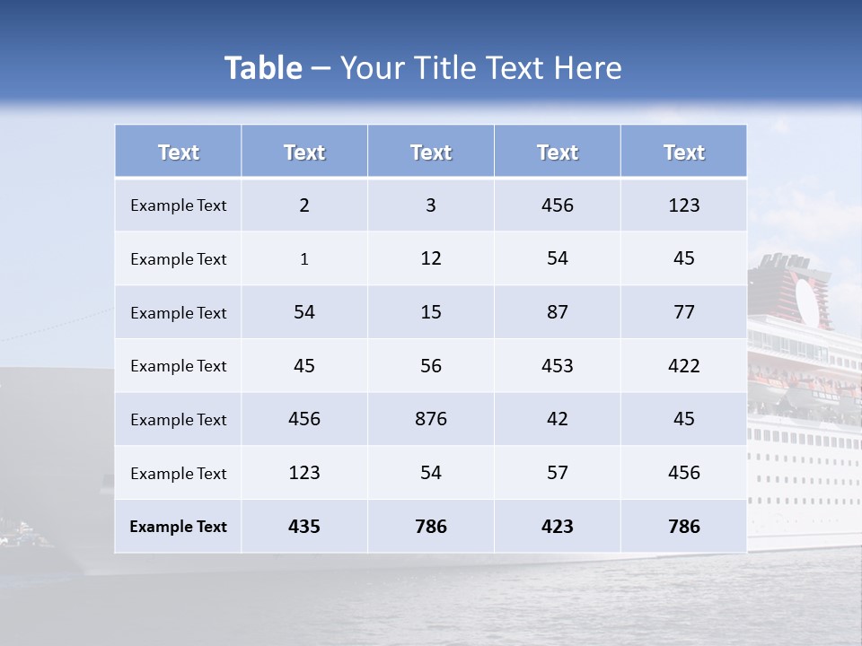 Nautical Ship Sightseeing PowerPoint Template