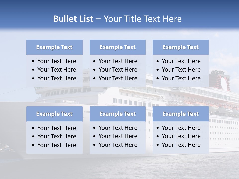 Nautical Ship Sightseeing PowerPoint Template