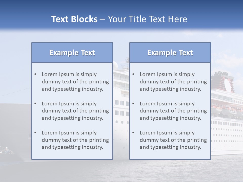 Nautical Ship Sightseeing PowerPoint Template