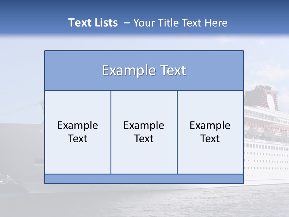 Nautical Ship Sightseeing PowerPoint Template