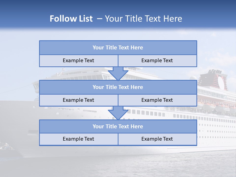 Nautical Ship Sightseeing PowerPoint Template