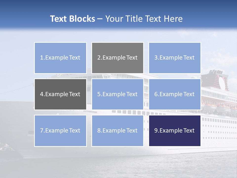 Nautical Ship Sightseeing PowerPoint Template