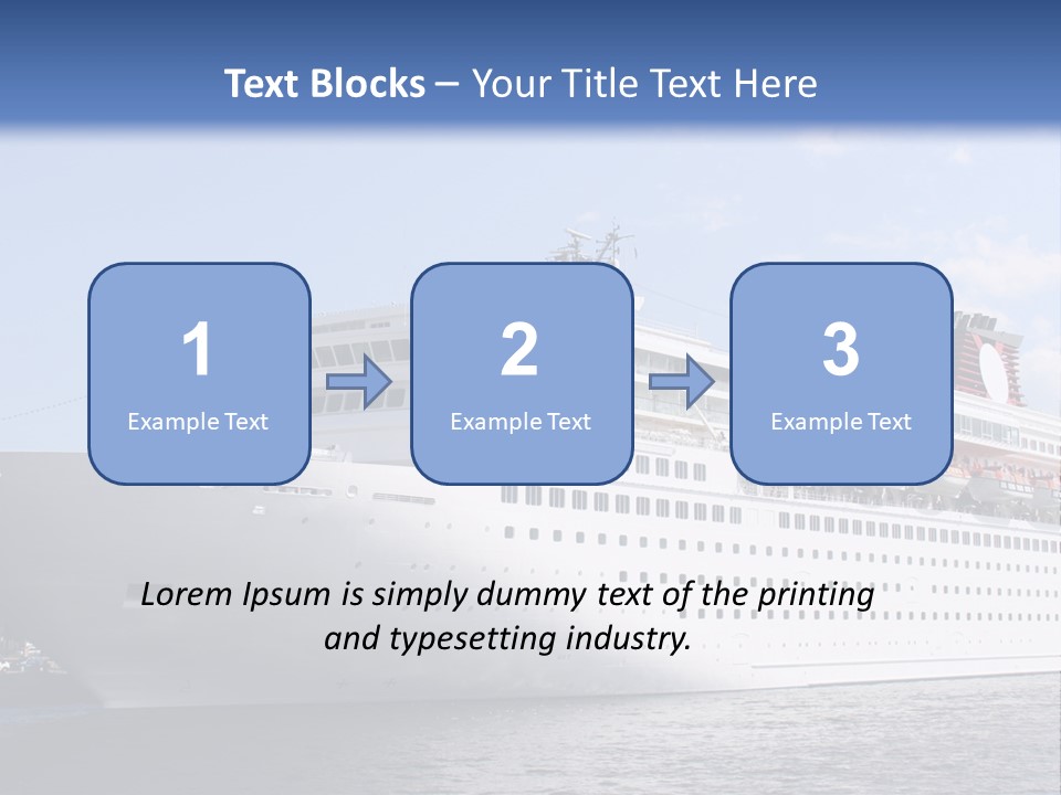 Nautical Ship Sightseeing PowerPoint Template