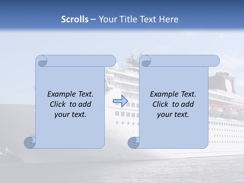 Nautical Ship Sightseeing PowerPoint Template