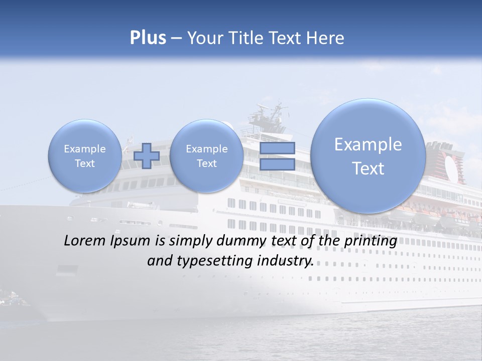 Nautical Ship Sightseeing PowerPoint Template