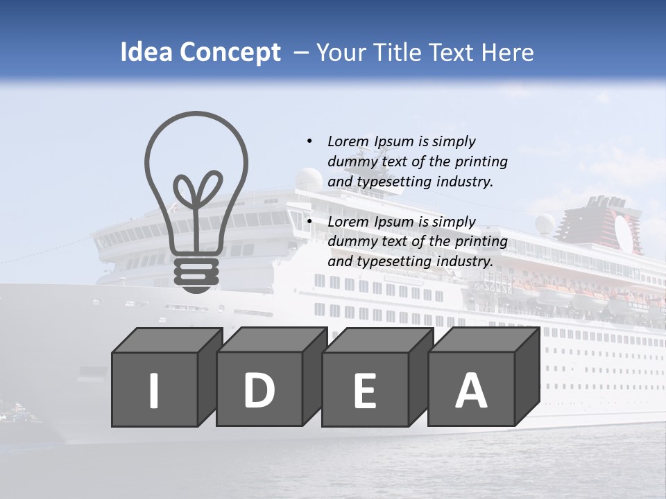 Nautical Ship Sightseeing PowerPoint Template