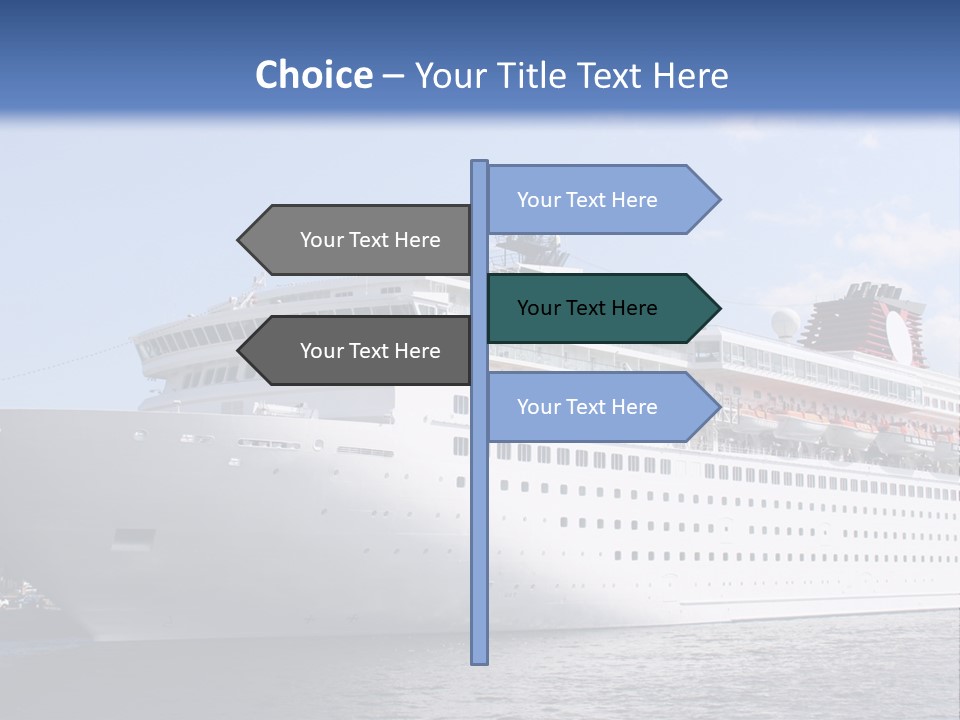 Nautical Ship Sightseeing PowerPoint Template
