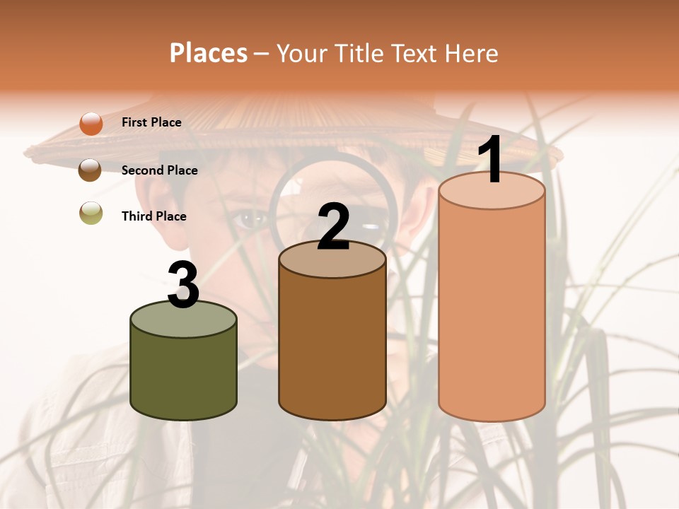 Magnifying Humor Tree PowerPoint Template