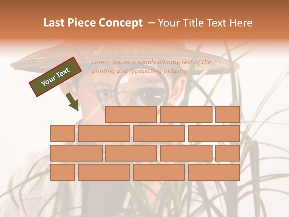 Magnifying Humor Tree PowerPoint Template