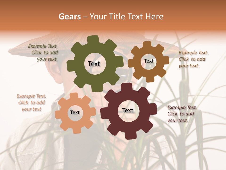 Magnifying Humor Tree PowerPoint Template