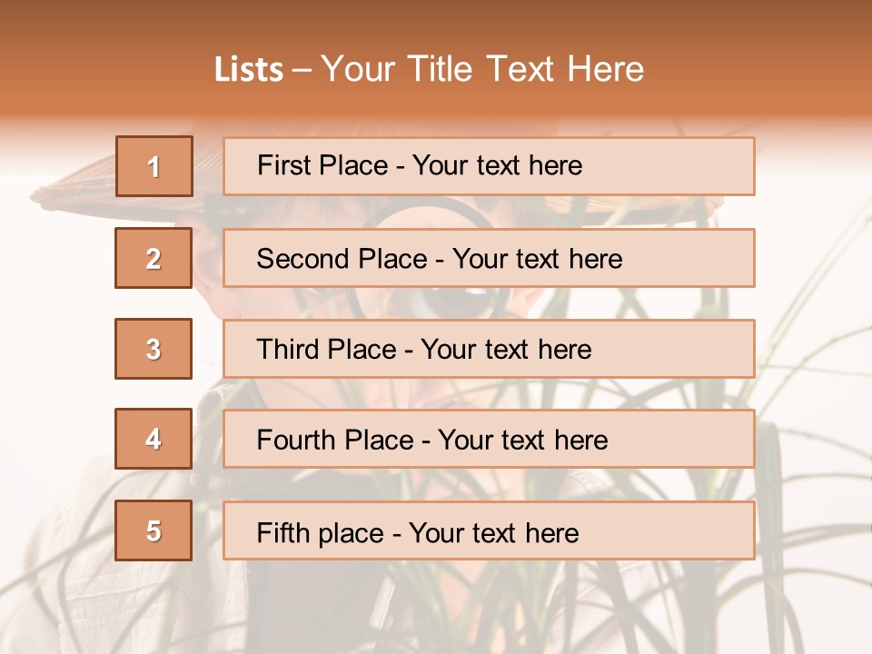 Magnifying Humor Tree PowerPoint Template