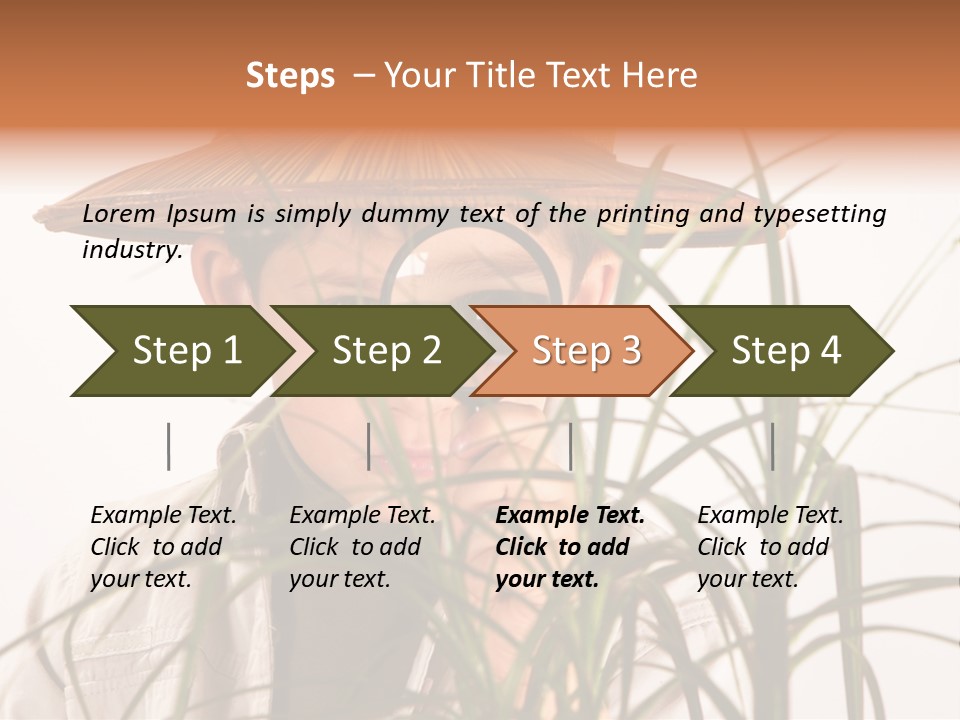 Magnifying Humor Tree PowerPoint Template