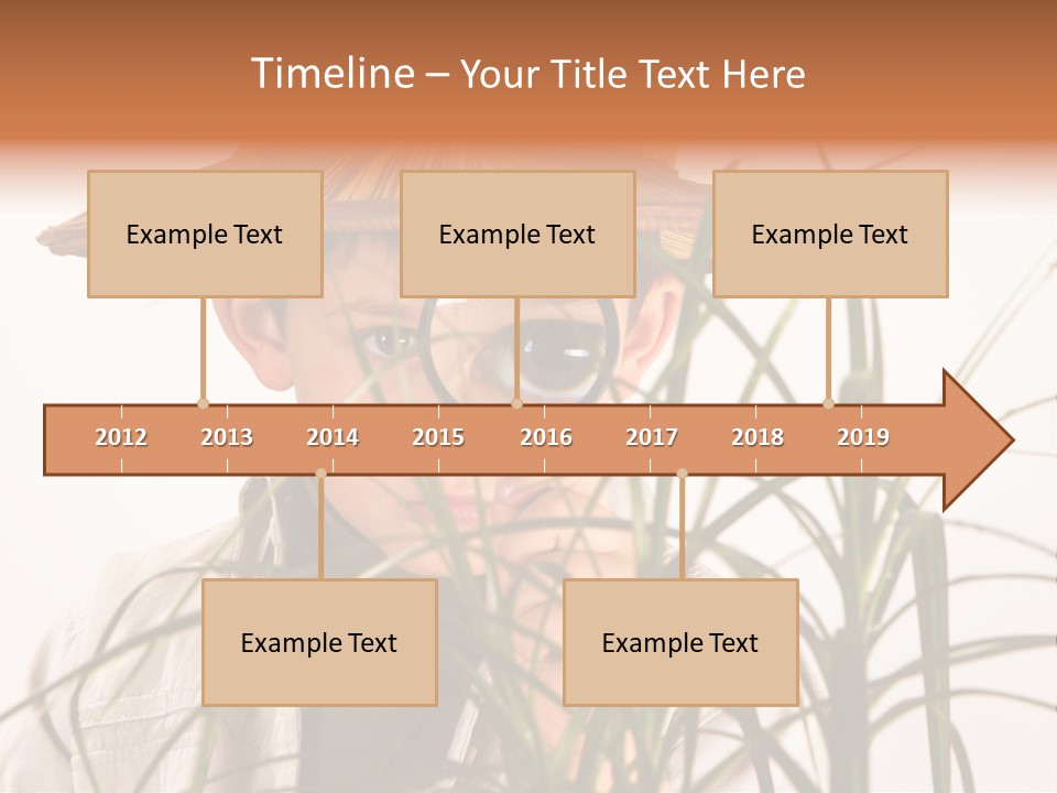 Magnifying Humor Tree PowerPoint Template