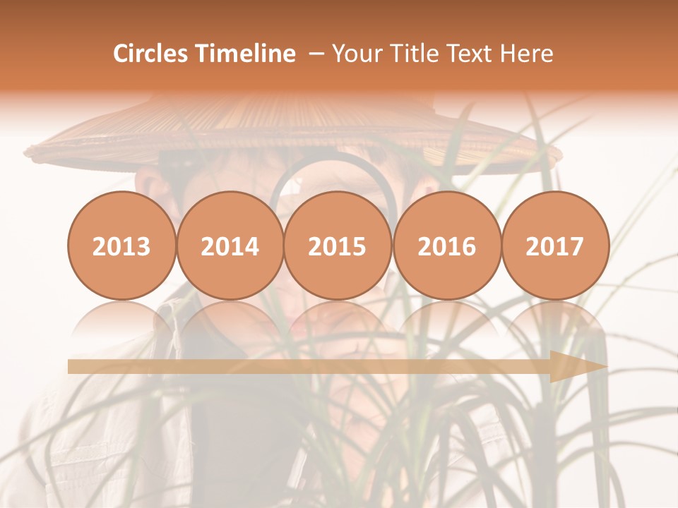 Magnifying Humor Tree PowerPoint Template