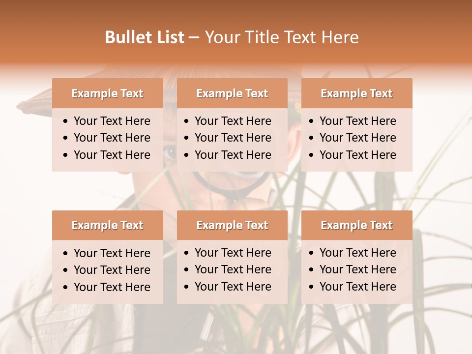 Magnifying Humor Tree PowerPoint Template