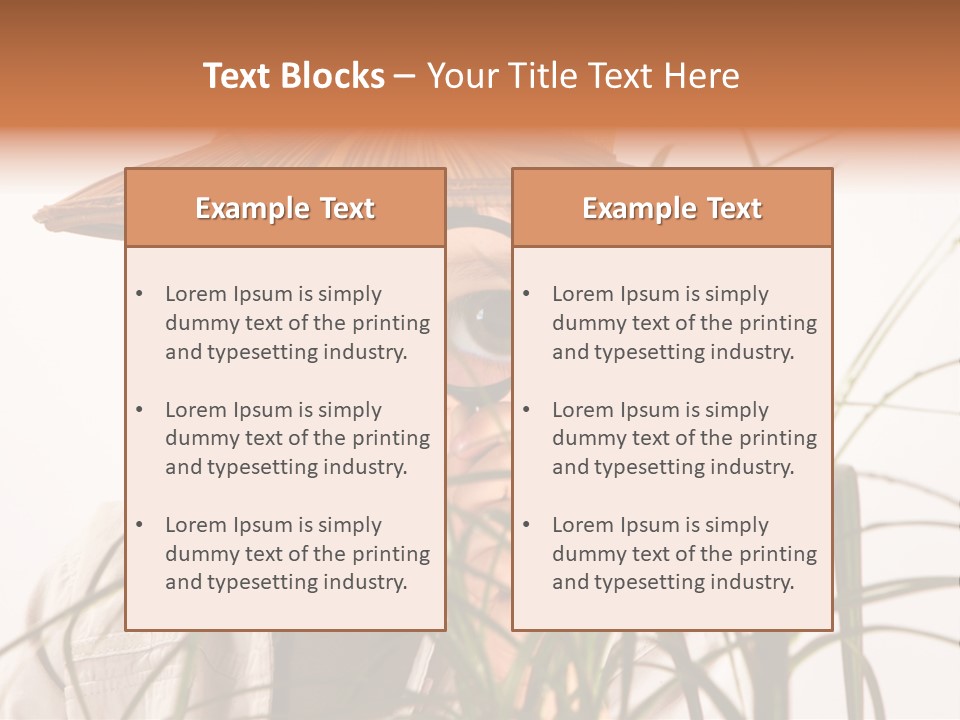 Magnifying Humor Tree PowerPoint Template