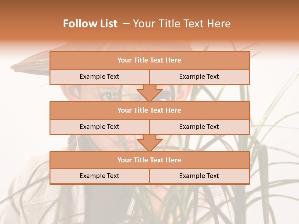 Magnifying Humor Tree PowerPoint Template