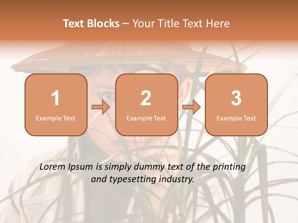 Magnifying Humor Tree PowerPoint Template